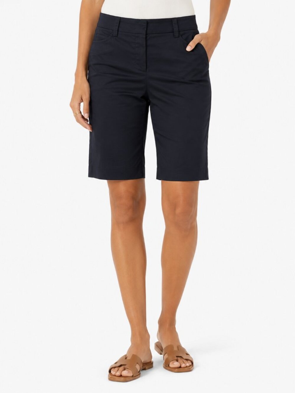 Theory Dark Navy Blue Bermuda Tailored Shorts Size 4